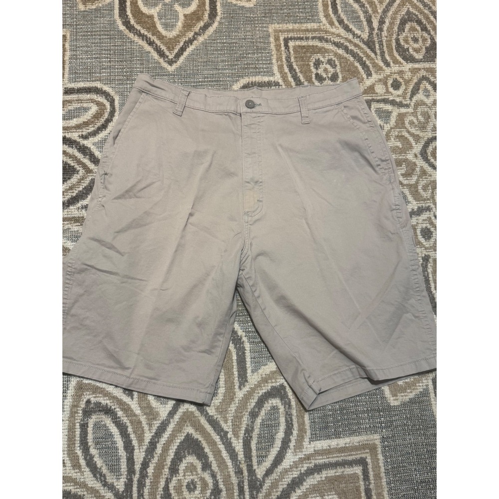 Wrangler Five Star Premium Denim Khaki Shorts Mens 34 Tan Stretch 61LYWGM
